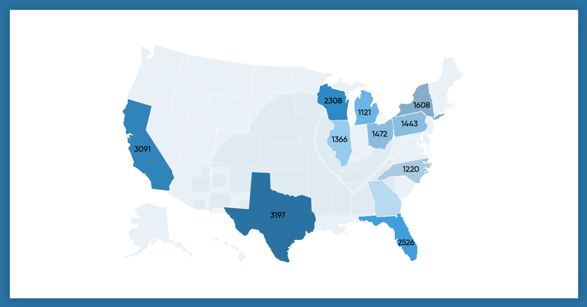 Geographical-Distribution-of-Retail-Health-Clinic-Locations-in-States