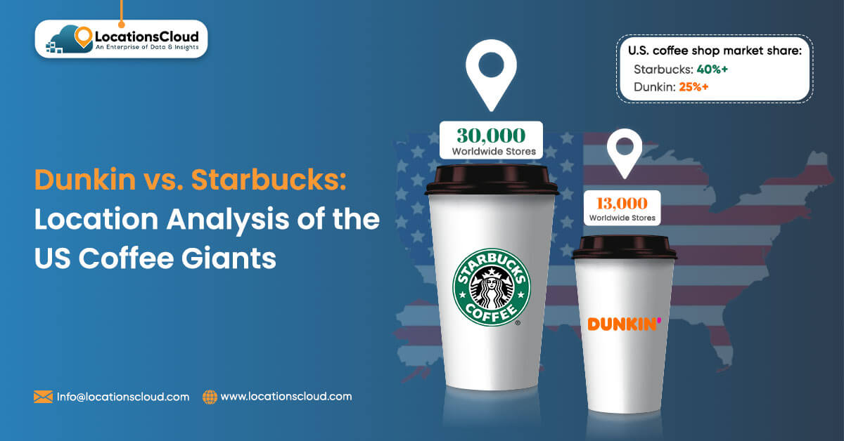 Dunkin vs. Starbucks Location Analysis of the US Coffee Giants